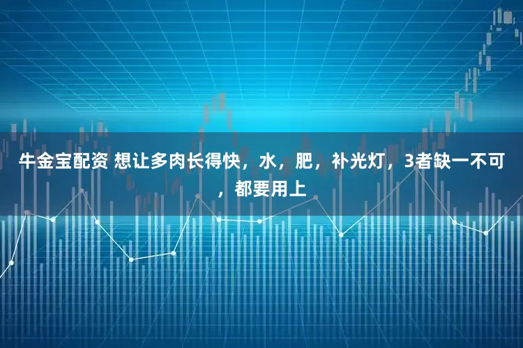 牛金宝配资 想让多肉长得快，水，肥，补光灯，3者缺一不可，都要用上